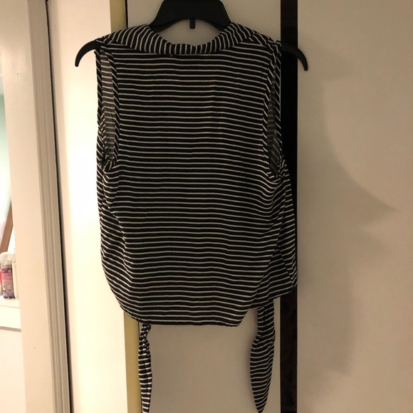Hot Topic Striped Fabric Vest - Picture 2 of 3